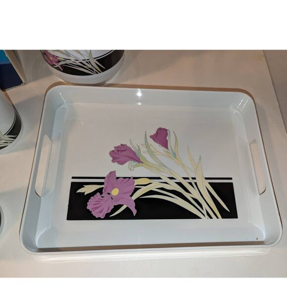 NIB Vintage Unused Phoenix 6 Pc. Thermal Serving Set, Carafe, 4 Tumblers & Tray - Picture 2 of 12